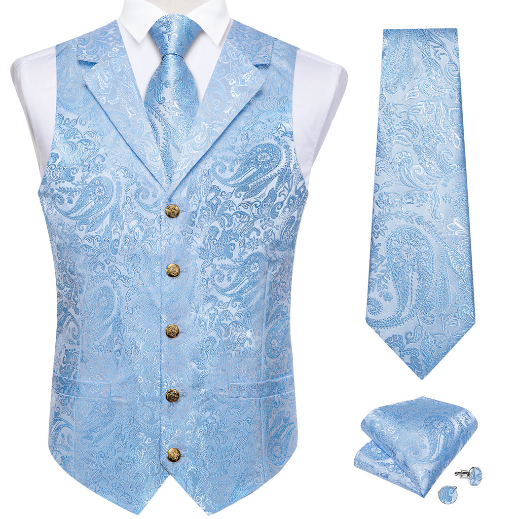 Big Boys Wine Three Button Satin Vest Tie 2 Pc Set 8-16