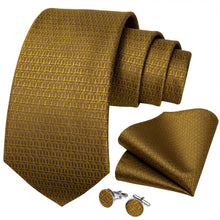 New Solid Golden Tie