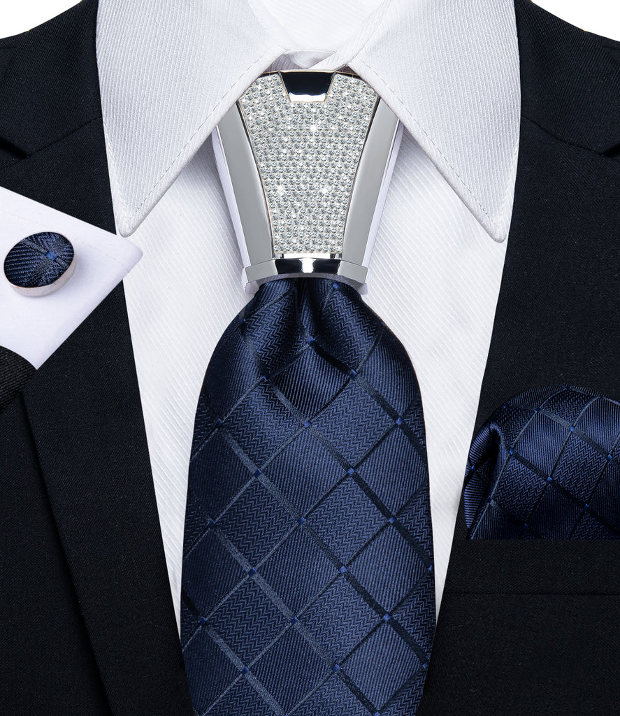 DiBanGu Men's Christmas Burgundy Suspender Bowtie Pocket Square Cufflinks Set - Y-Back Adjustable