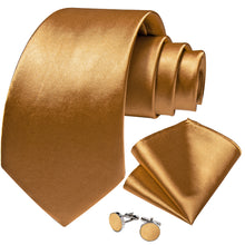 Golden Solid Men's Tie