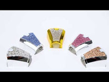 Men's Tie Accessories Plastic Silver Color Rhinestone Tie Ring