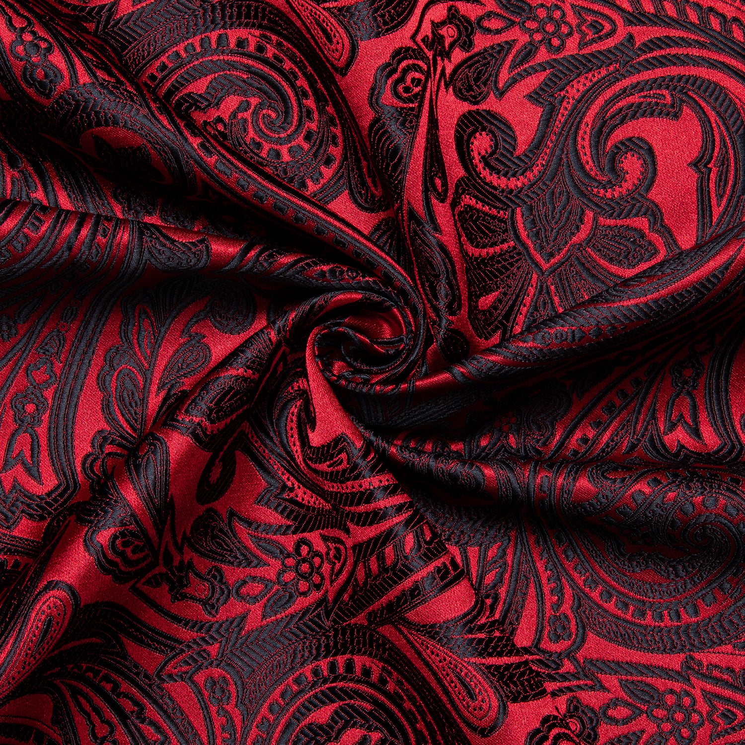 DiBanGu Red Floral Silk Men's Shirt