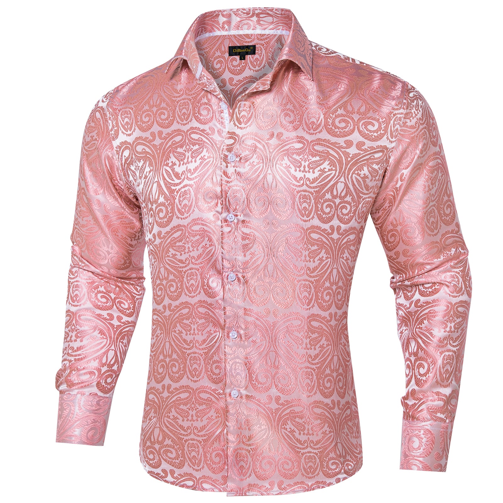 pink men's dress shirt