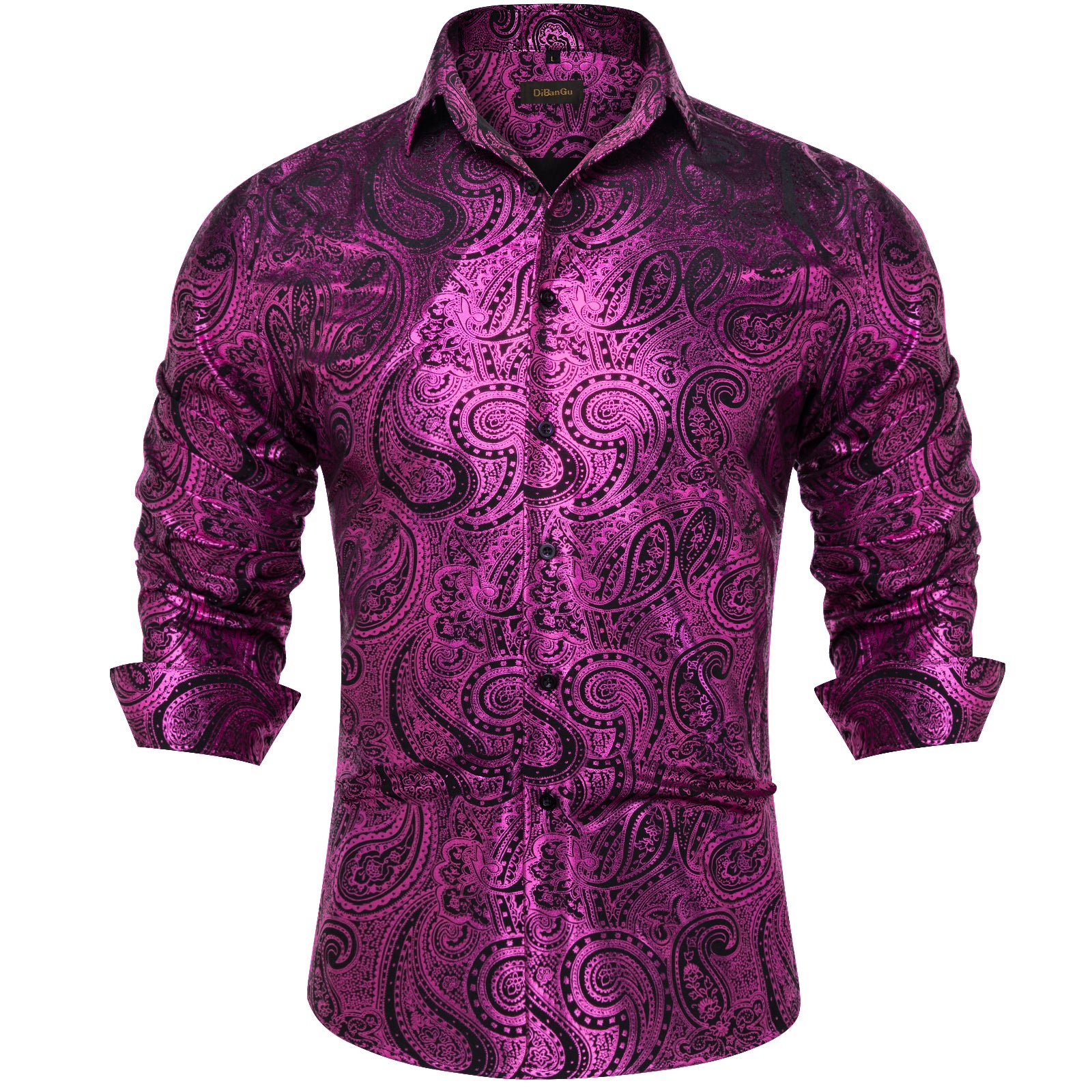men purple shirt