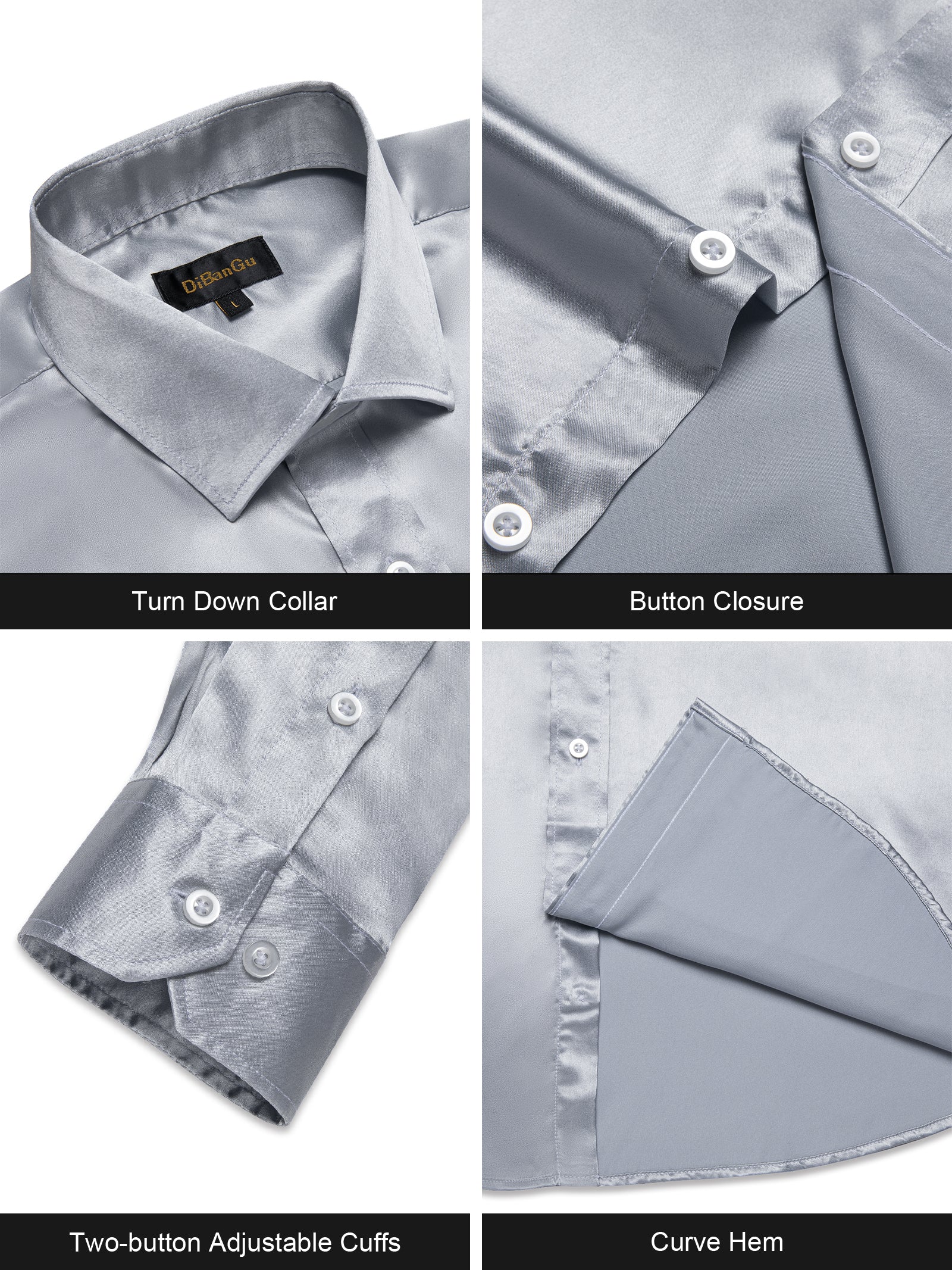 mens light grey dress shirt