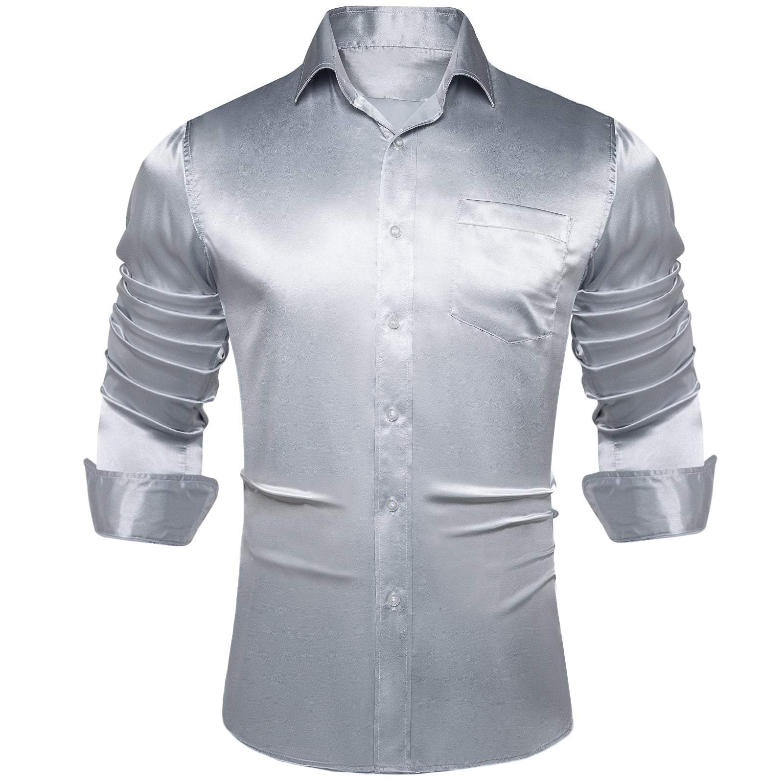 light grey button down shirt