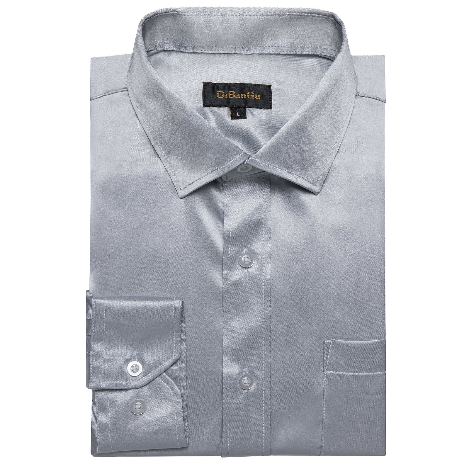 light grey button up shirt