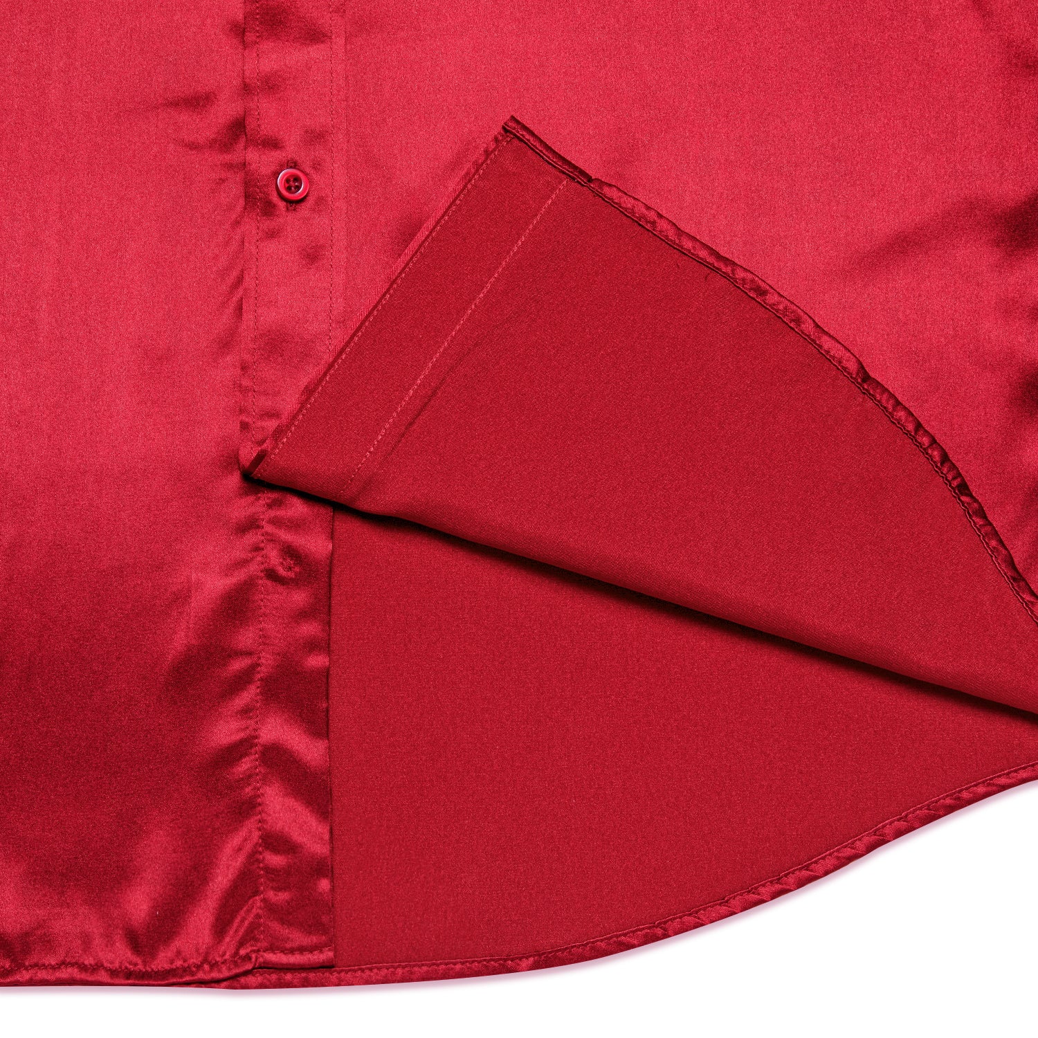 red wedding button shirts