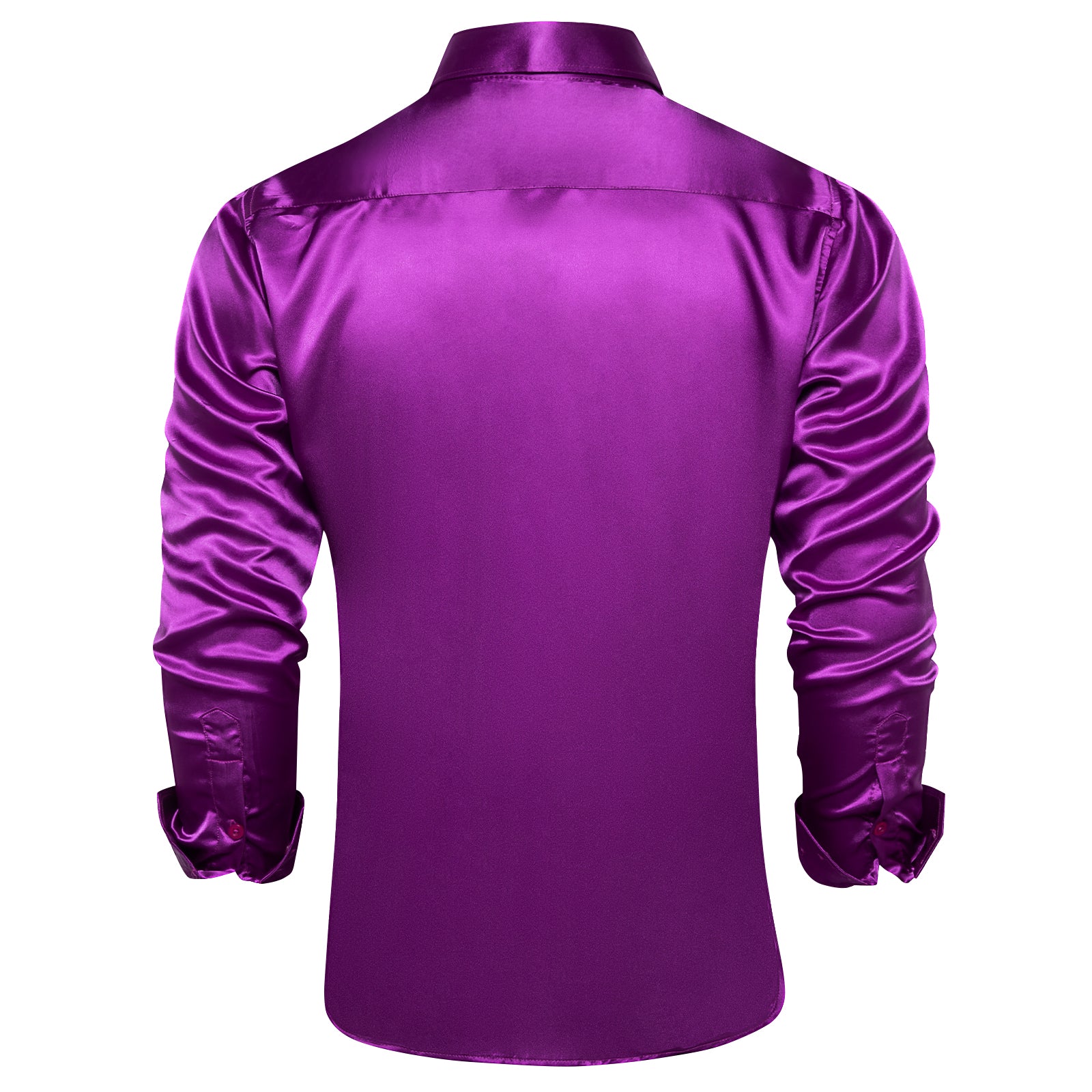mens purple satin shirt
