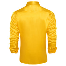 Dibangu Men's Yellow Solid Dress Shirt