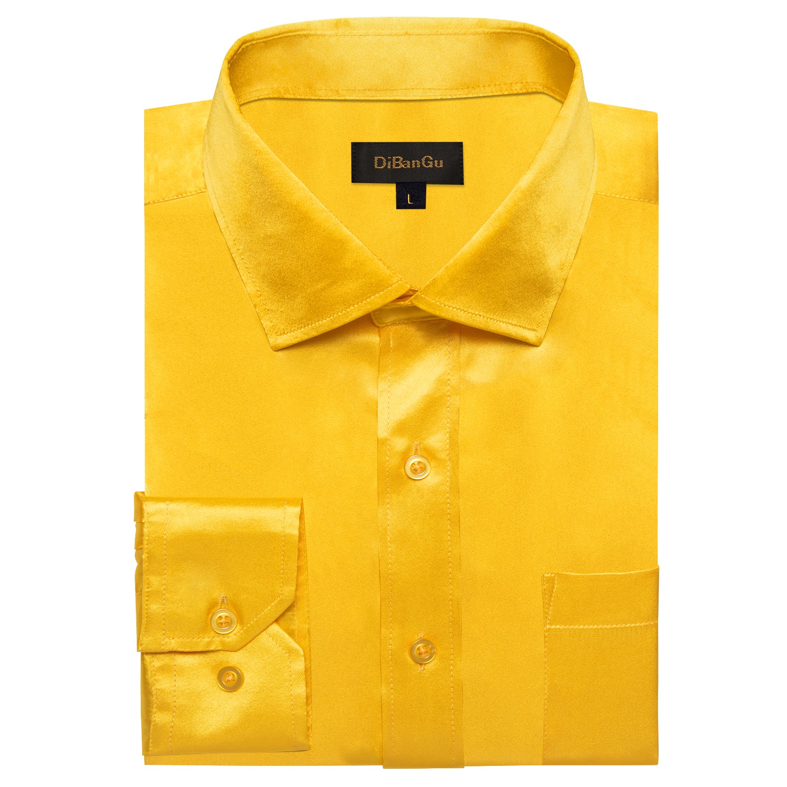 Dibangu Dress Work Shirt Men's Yellow Solid Button Long Sleeve Shirt – DiBanGuStore Dibangu Dress Work Shirt Men's Yellow Solid Button Long Sleeve Shirt – DiBanGuStore
