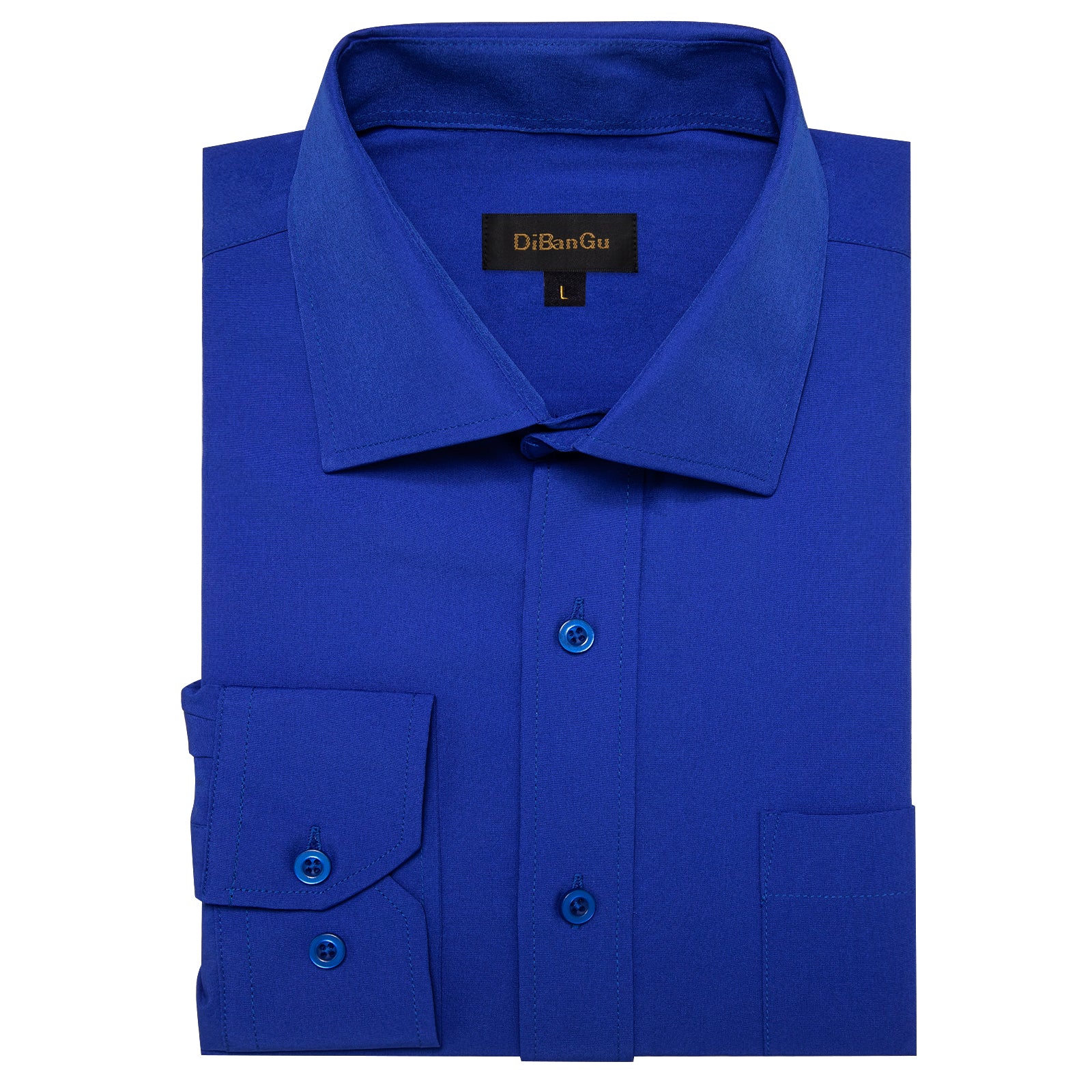 blue formal shirt