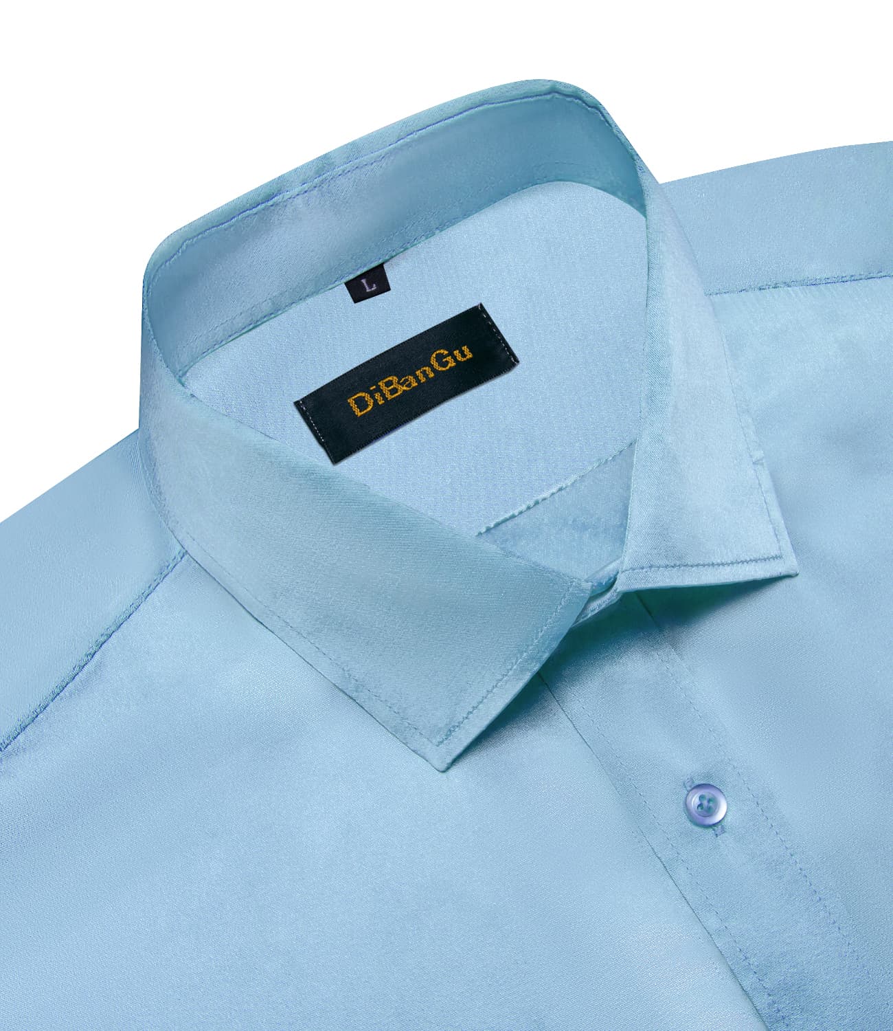 sky blue button up shirt