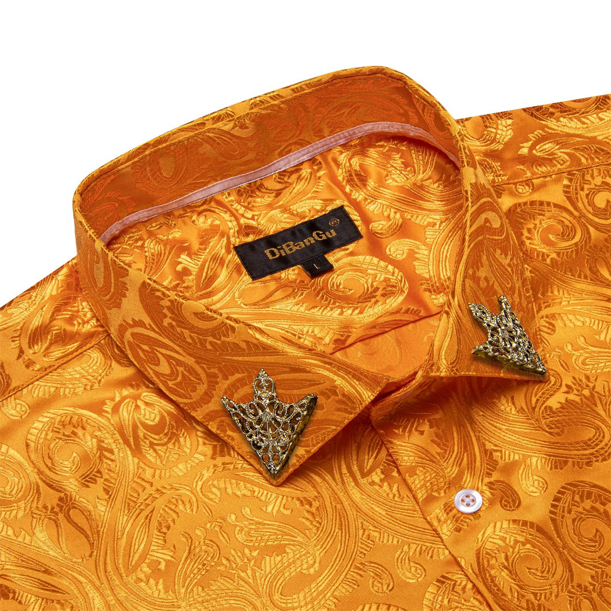 mens burnt orange shirt