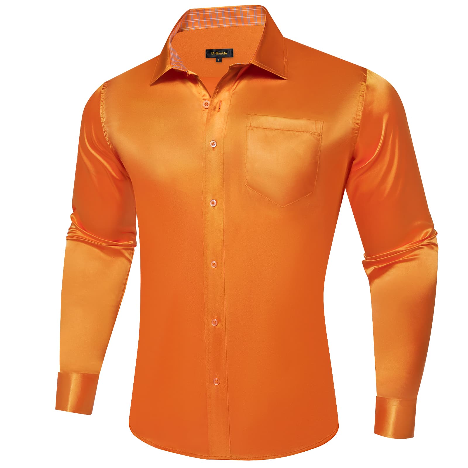 orange long sleeve shirt