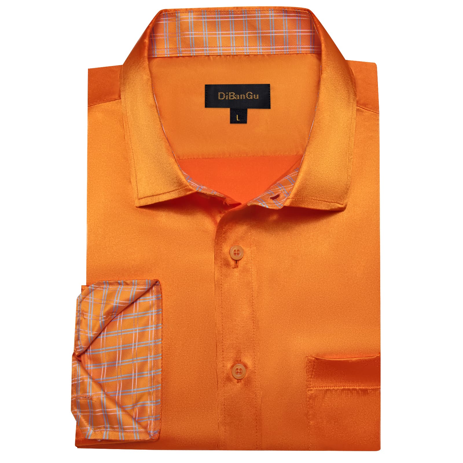 orange dress shirt