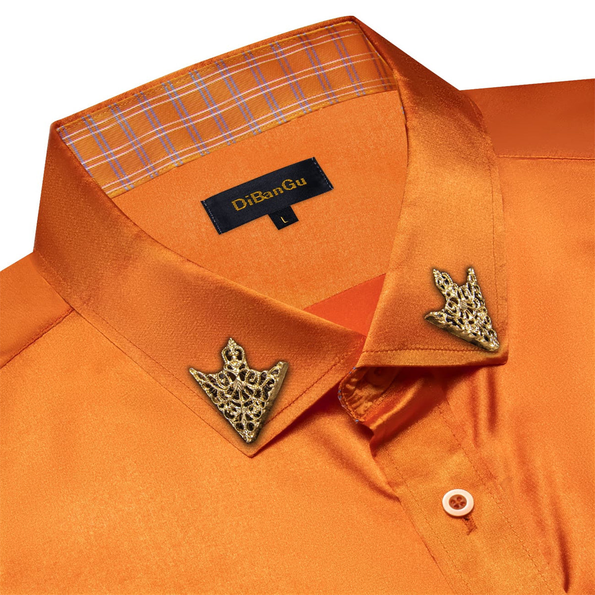 mens orange shirt