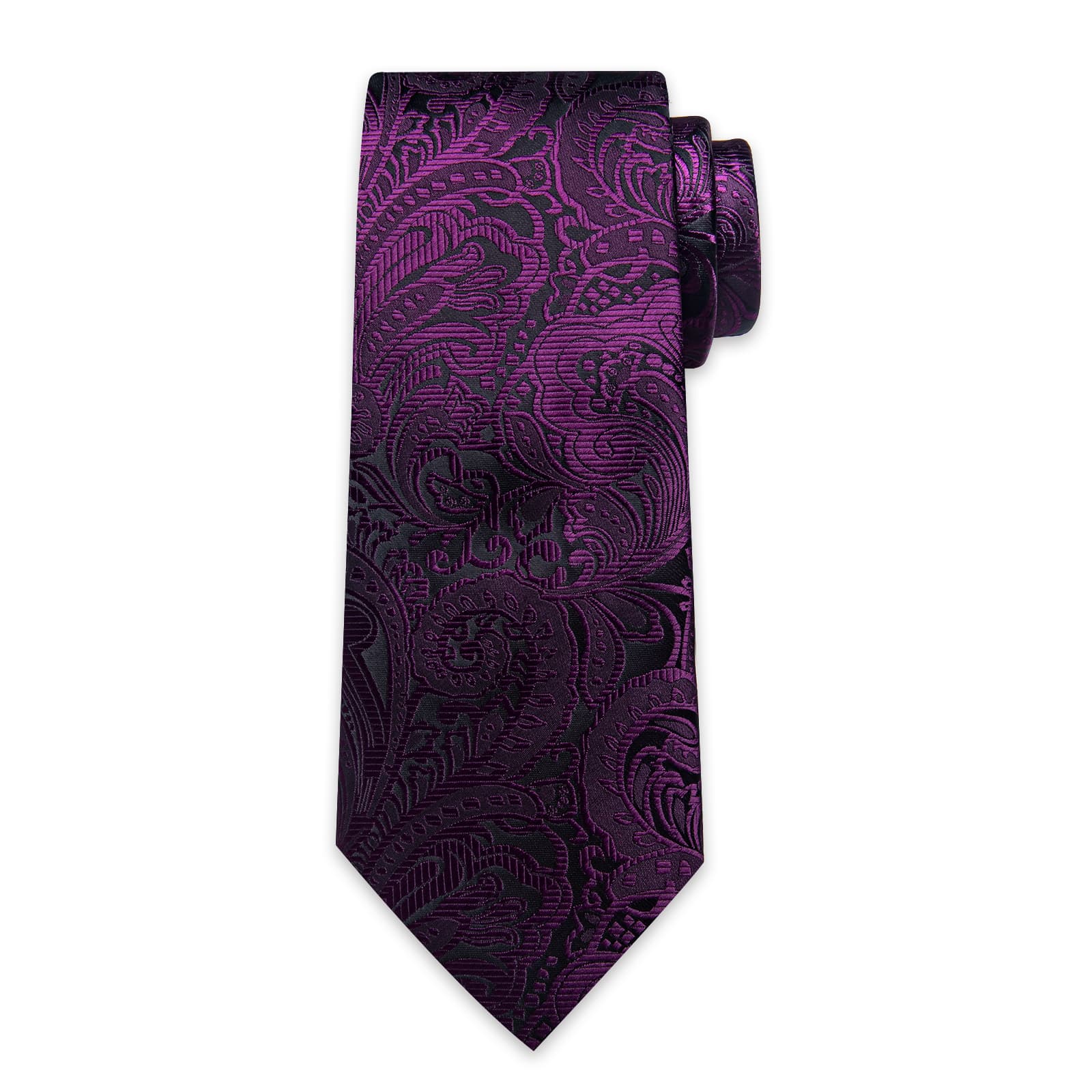 purple dress tie Dark Purple Solid Color Clip-On Tie TieMart