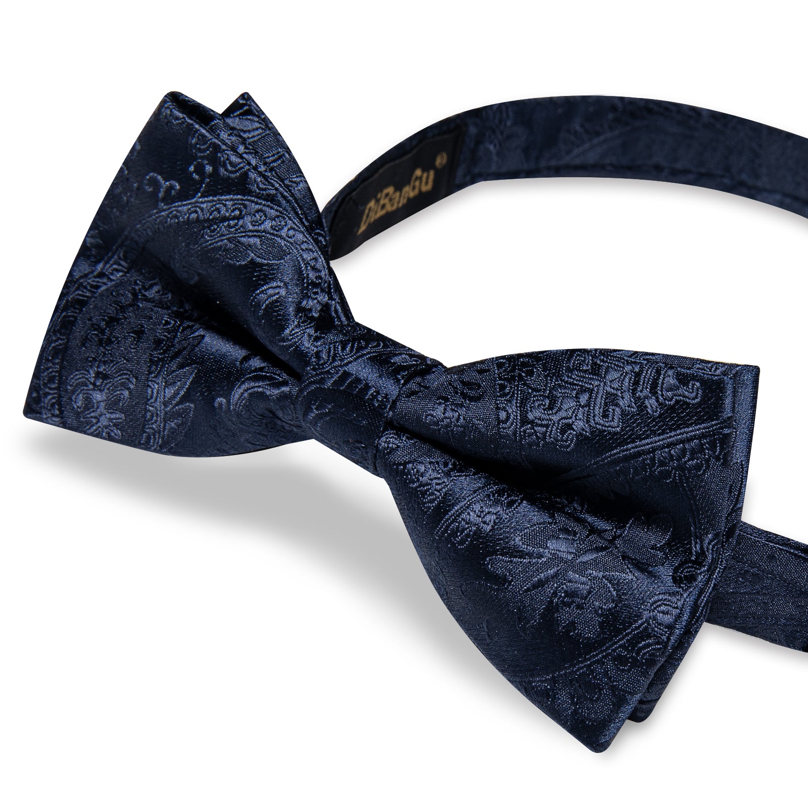 Purple Floral Silk Men's Pre-Bowtie Pocket Square Cufflinks Set