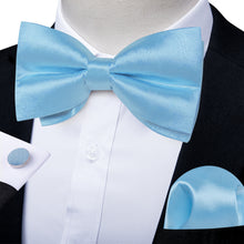 Light Blue Bow Tie Set