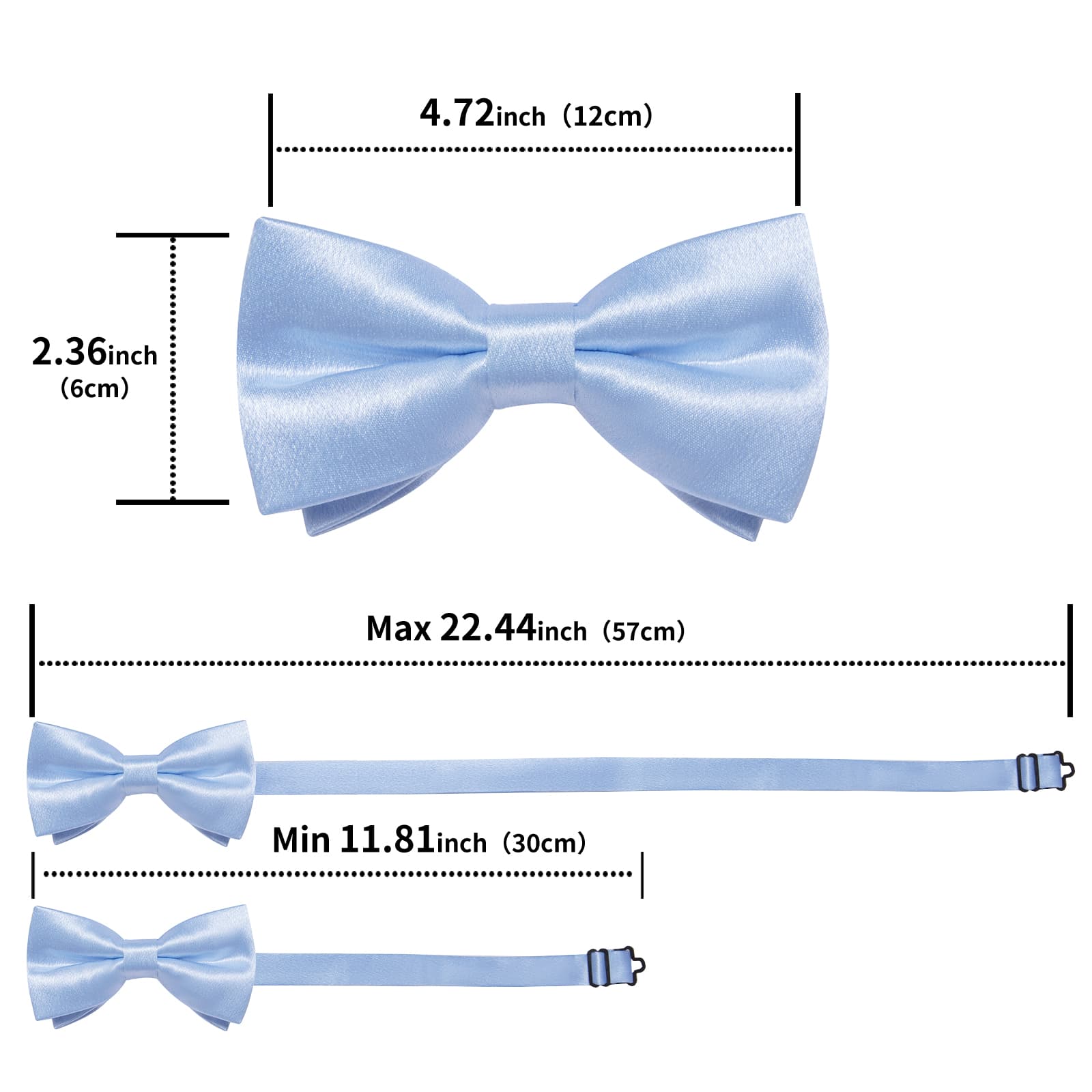 powder blue bow tie