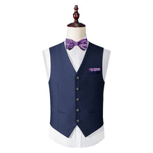 Kids Tie Purple White Paisley Silk Pre-Bow Tie 