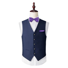 Kids Bow Tie Medium Purple Plaid Silk Pre-Bow Tie