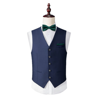 Sapphire Pine Green Striped Silk Pre-Bow Tie