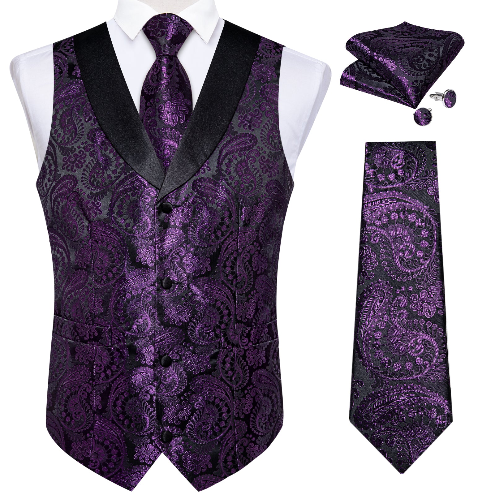 deep purple vest