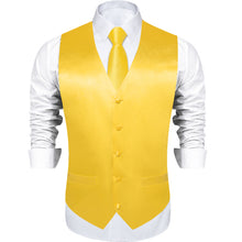 gold solid silk tie bow tie hanky cufflinks set and mens silk suit vest