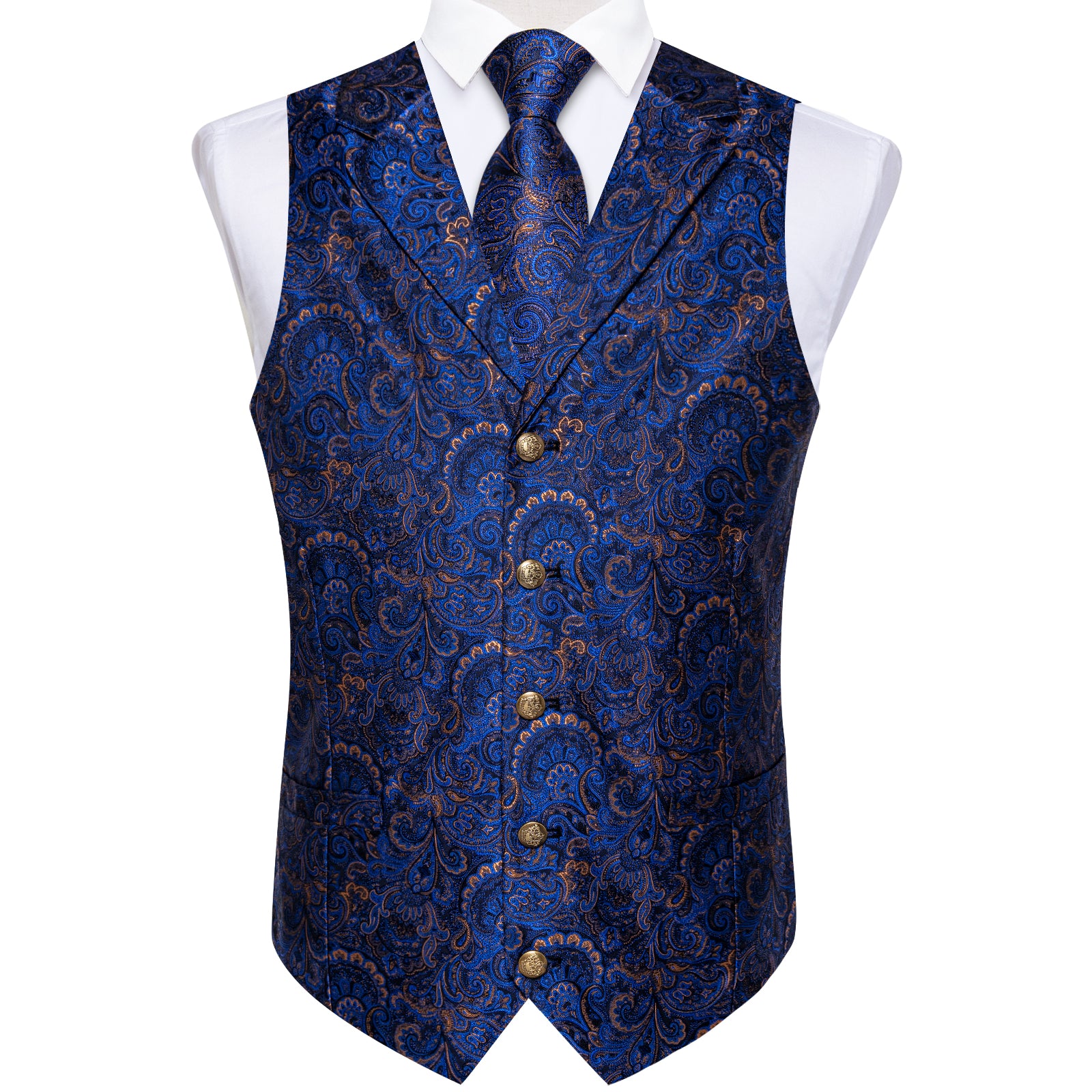 royal blue vest mens