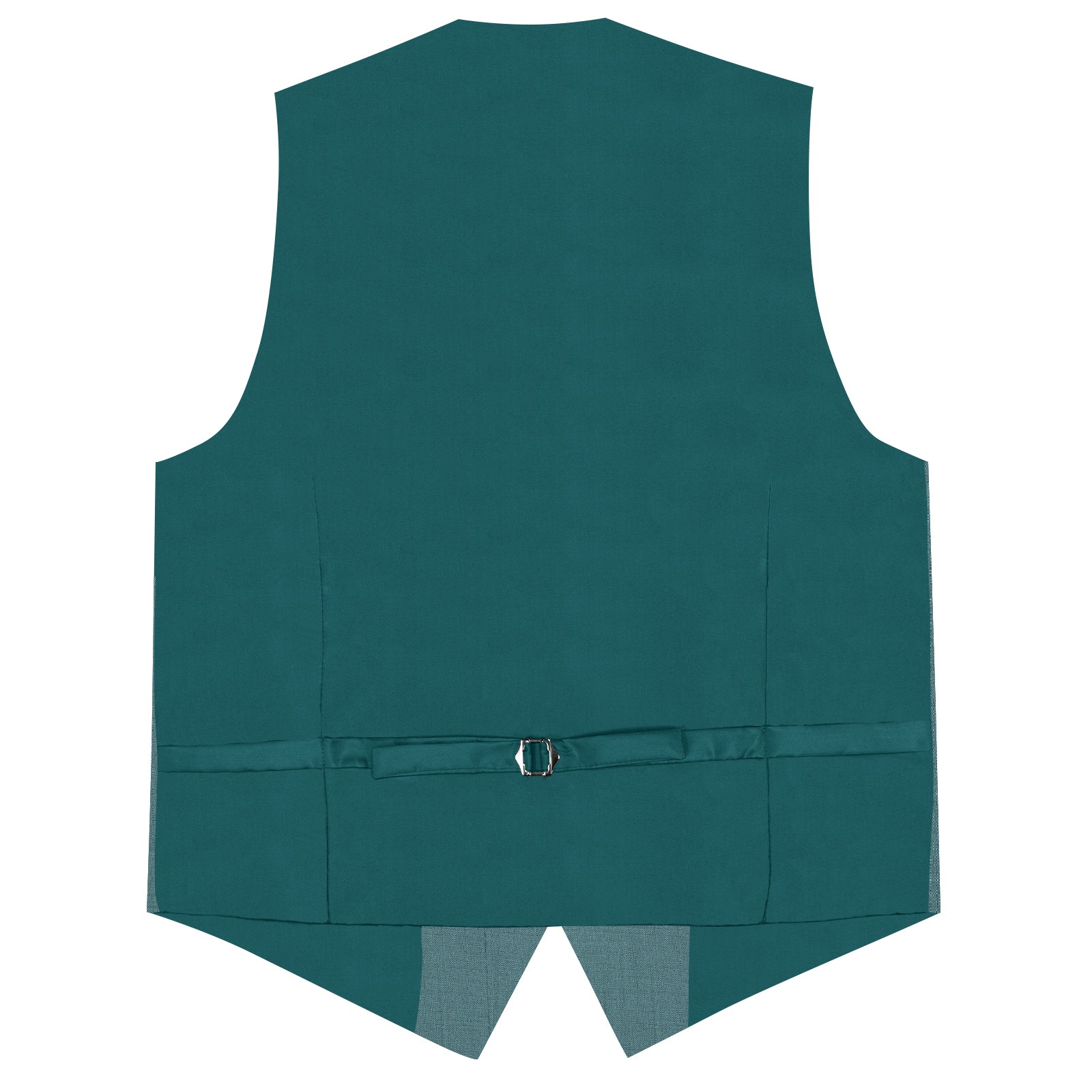 Lake Green Solid Jacquard V Neck Vest Neck Bow Tie Handkerchief Cufflinks Set