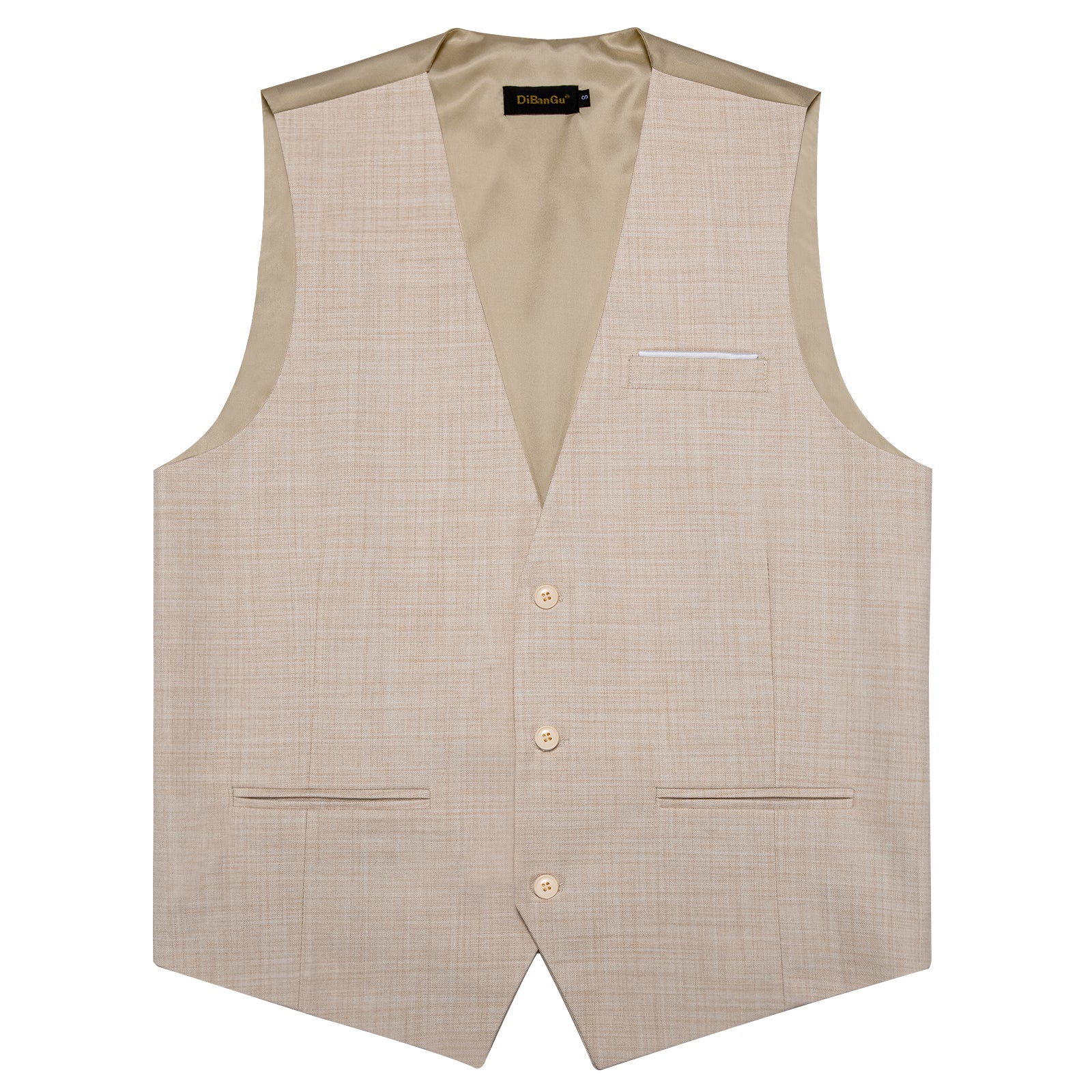 rose gold vest and tie set
