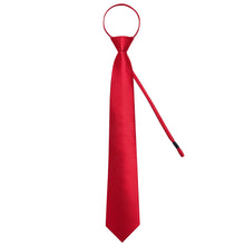 classic red solid mens silk dress suit ties set