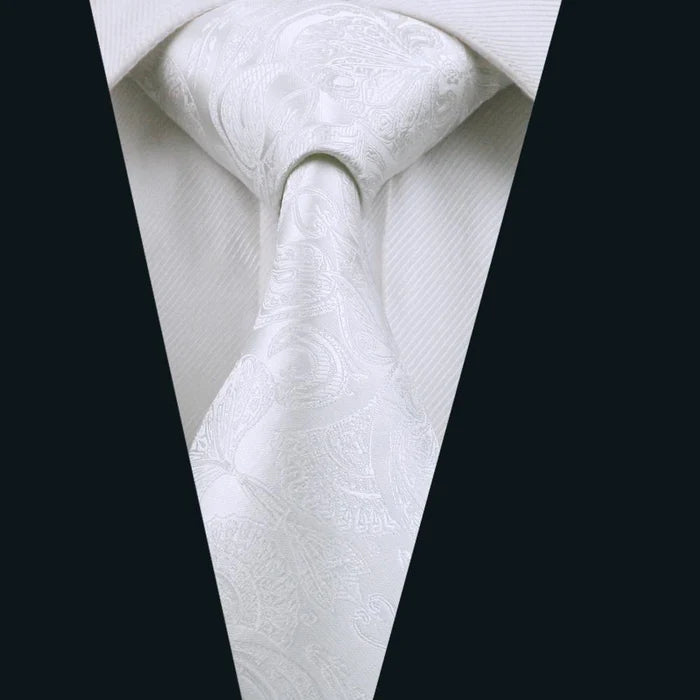 white linen ties