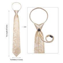 silk floral champagne ties pocket square cufflinks set for men