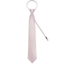 pink white striped mens silk ties set