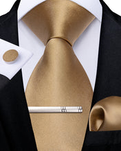 Champagne Gold Solid Men's Tie 