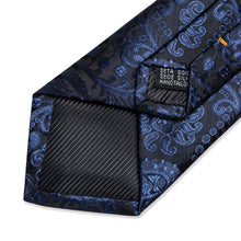 Blue Paisley Men's Tie Set