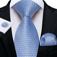 Silk Tie Arctic Blue Polka Dot Men's Tie