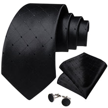 Black Dotted Solid Men's Tie