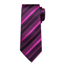 Purple Tie Black Striped Men's Tie