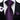 Black Purple Floral Men's Tie Pocket Square Handkerchief Set