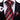 Black Red Striped Men's Tie Pocket Square Handkerchief Set