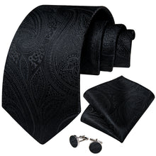 Black Tie Floral Men's Tie