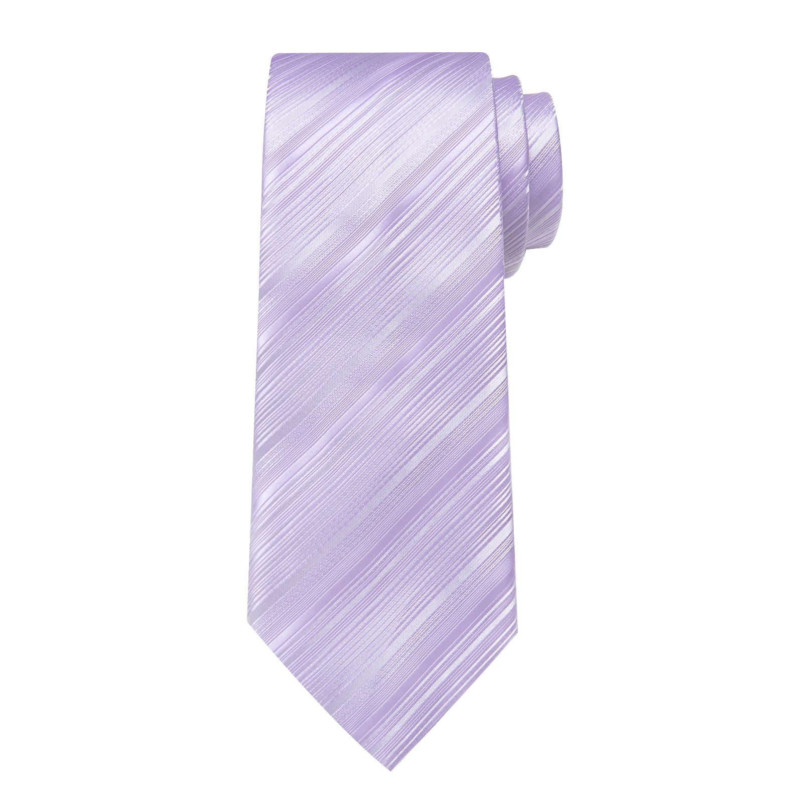 Purple Tie Periwinkle Purple Striped Men's Tie