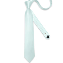 Mint Green Solid Men's Tie Handkerchief Cufflinks Set