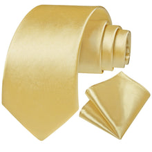 Macaroon Yellow Solid Silk Tie