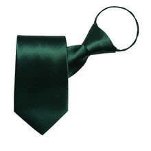 Green Stripe Silk Pre-tied Tie Pocket Square Cufflinks Set