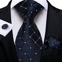 Purple Black Striped Men's Tie Pocket Square Handkerchief Set